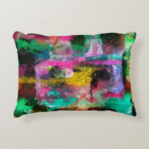 abstract grunge background from colour chaotic blu decorative cushion