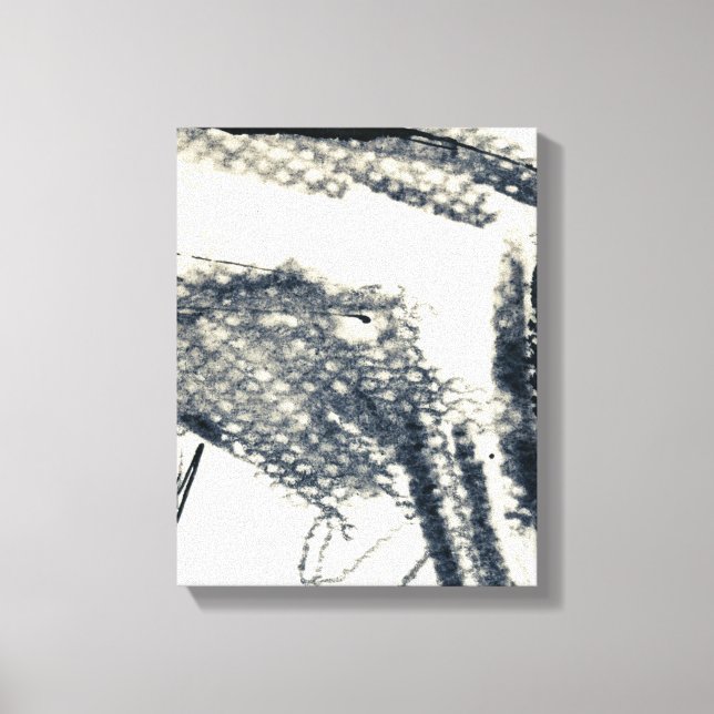 Abstract grunge background, ink texture. 3 canvas print (Front)