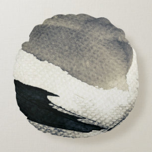 Abstract grunge background, ink texture. 4 round cushion