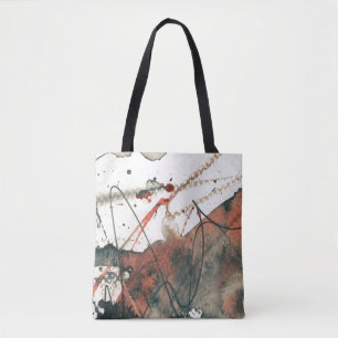 Abstract grunge background, ink texture. 5 tote bag