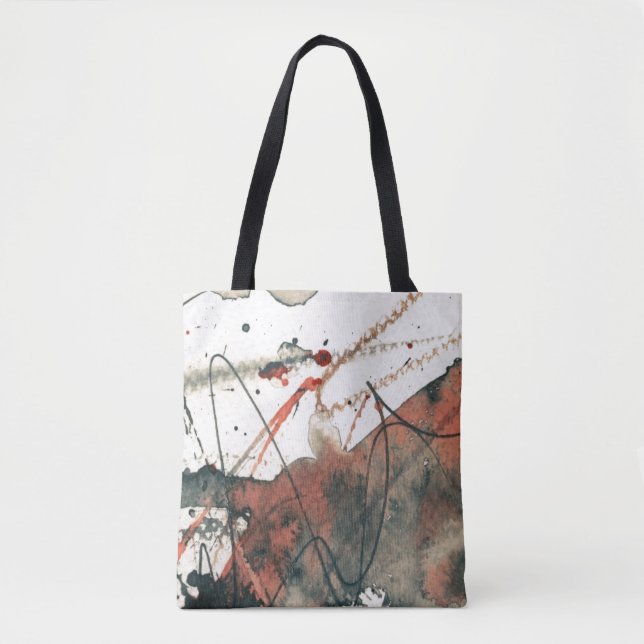 Abstract grunge background, ink texture. 5 tote bag (Front)
