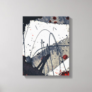 Abstract grunge background, ink texture. canvas print