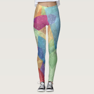 Abstract grunge background leggings