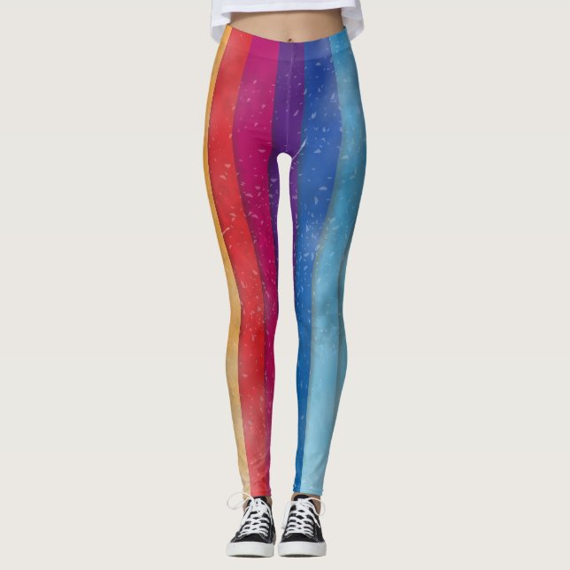 Abstract grunge background leggings (Front)