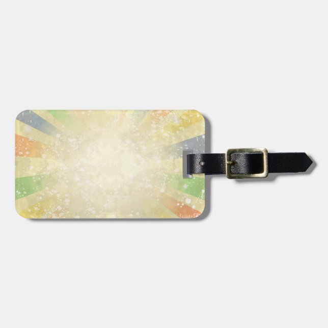 Abstract grunge background luggage tag (Front Horizontal)