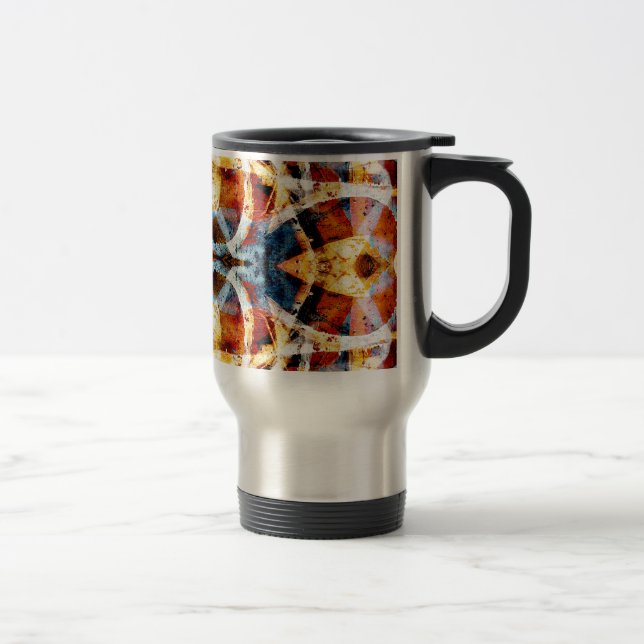 Abstract grunge graffiti pattern travel mug (Right)
