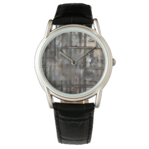 Abstract grunge metal texture watch