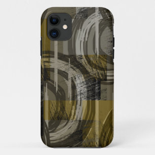 Abstract grunge, monochrome brown Case-Mate iPhone case