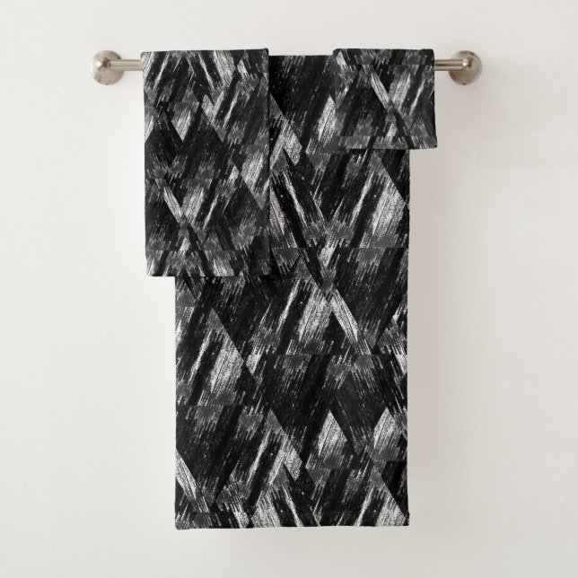 Abstract grunge pattern. bath towel set (Insitu)