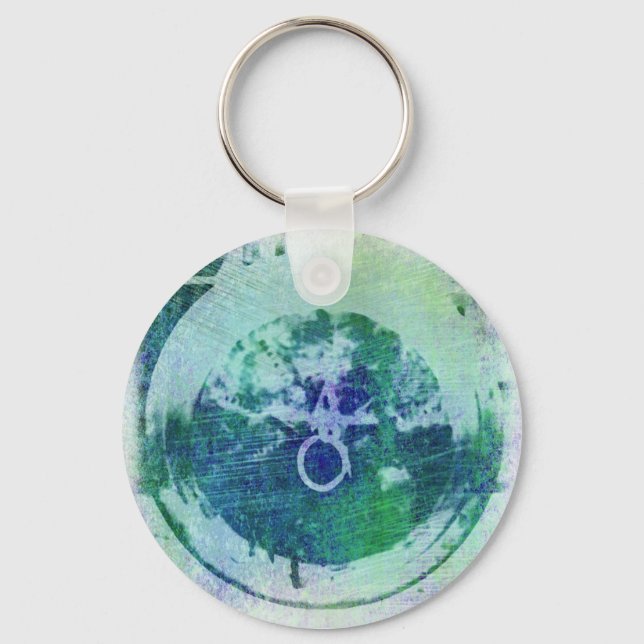 Abstract Grunge Ring n Star Key Chain (Front)