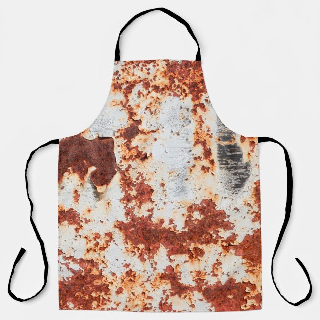 abstract grunge rust texture background apron (Front)