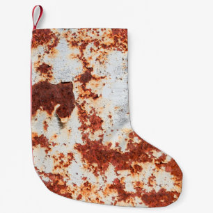 abstract grunge rust texture background small christmas stocking