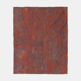 Abstract grunge rusty texture: realistic stucco fleece blanket