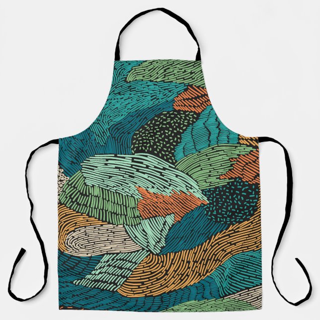 Abstract Grunge: Seamless Pattern Design. Apron (Front)