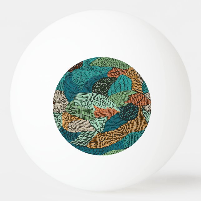 Abstract Grunge: Seamless Pattern Design. Ping Pong Ball (Front)