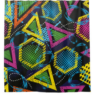 Abstract grunge sport pattern children. Creative s Shower Curtain