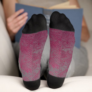 Abstract grunge texture leather socks