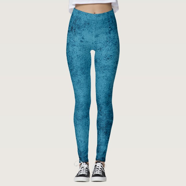 Abstract grunge texture leggings (Front)