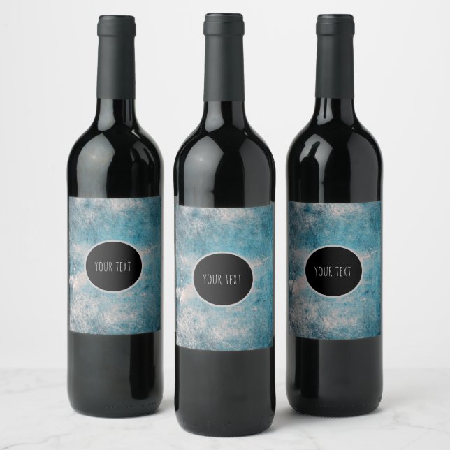 Abstract grunge texture wine label (Bottles)