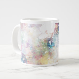 Abstract grunge texture with watercolor paint 2 large coffee mug