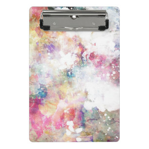 Abstract grunge texture with watercolor paint 2 mini clipboard