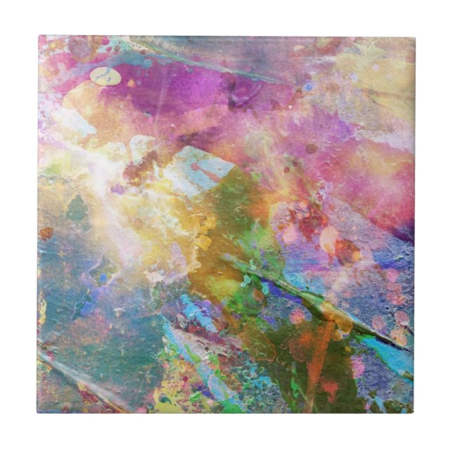 Abstract grunge texture with watercolor paint 3 tile (Front)