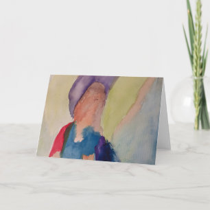 Abstract Guardian Angel Greeting Card