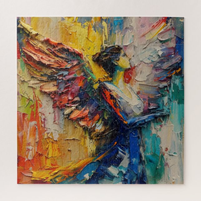 Abstract Guardian Angel Jigsaw Puzzle (Vertical)