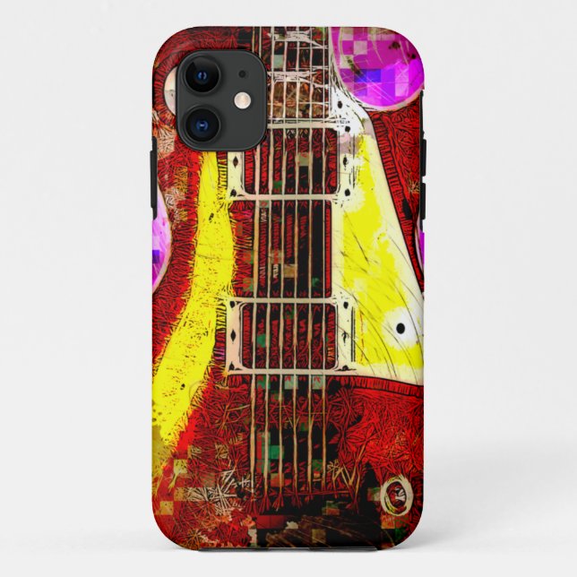Abstract Guitar Case-Mate iPhone Case (Back)