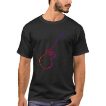 Abstract Guitar - Minimalist Line Art