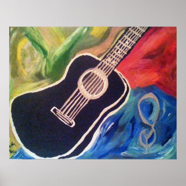 Abstract Guitar Poster (Front)