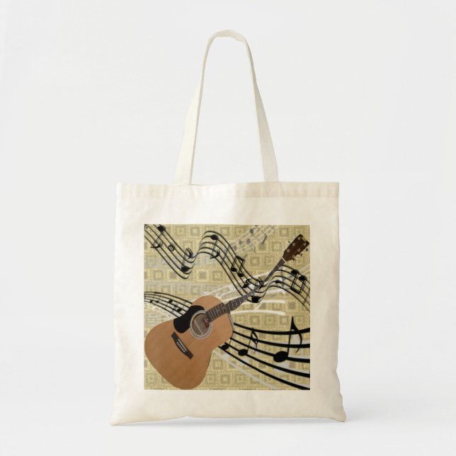 Abstract Guitar Tote Bag (Front)