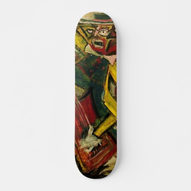 Abstract Guitarist 4 Skateboard (Front)