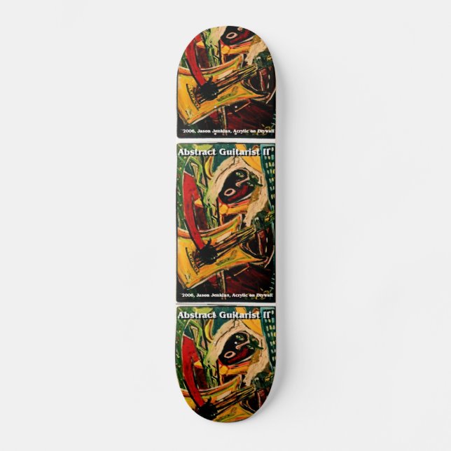 ABSTRACT GUITARIST II SKATEBOARD (Front)