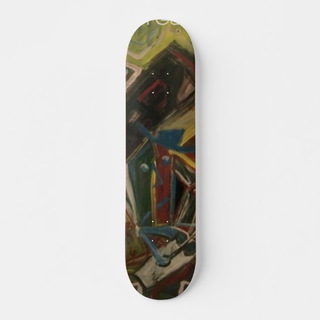Abstract Guitarist III Skateboard (Front)