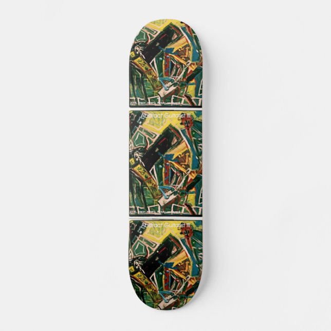 ABSTRACT GUITARIST III SKATEBOARD (Front)