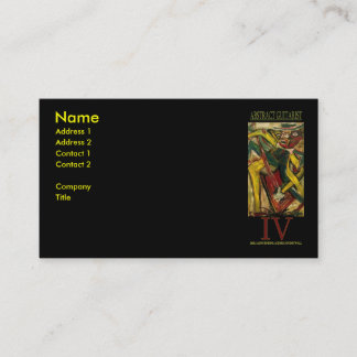 Abstract Guitarist IV Business Card