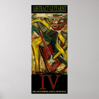 Abstract Guitarist IV Poster