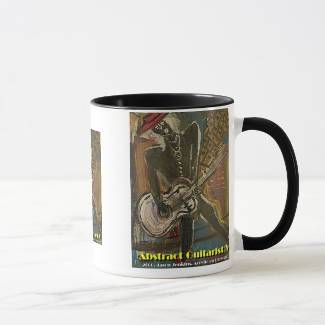 abstract guitarist V Mug (Right)
