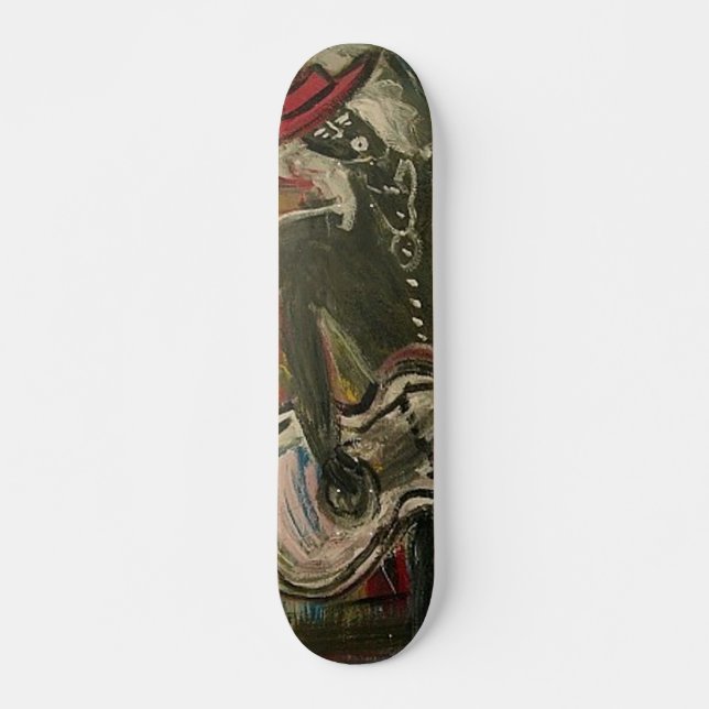 Abstract Guitarist V Skateboard (Front)