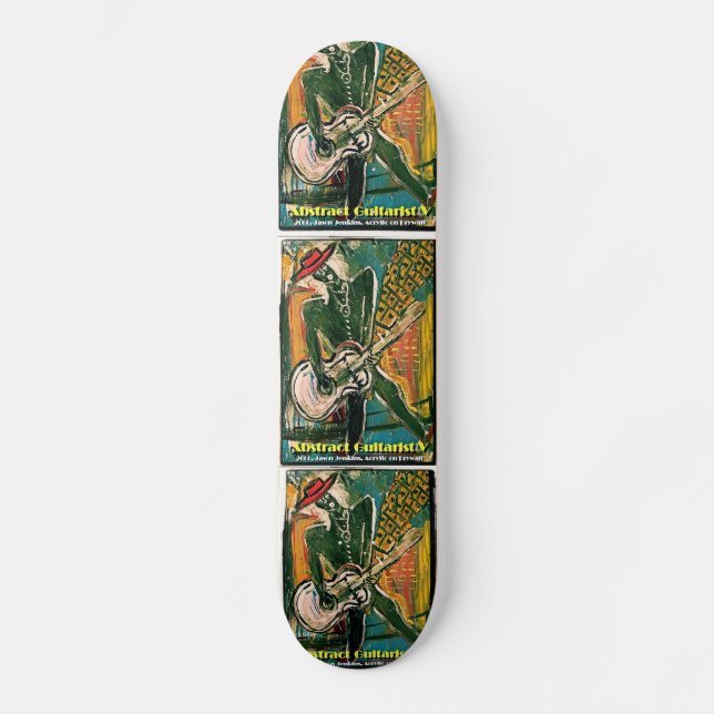 ABSTRACT GUITARIST V SKATEBOARD (Front)