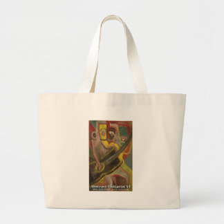 abstract guitarist VI Large Tote Bag
