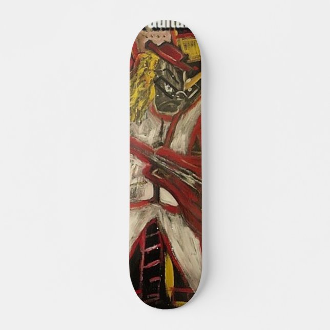Abstract Guitarist VII Skateboard (Front)