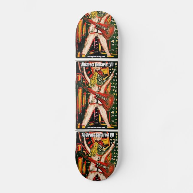 ABSTRACT GUITARIST VII SKATEBOARD (Front)