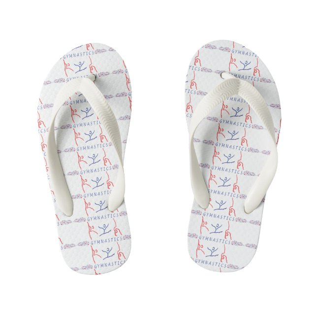 Abstract Gymnastics Kid's Jandals (Footbed)