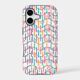Abstract Half Circles Mod Op Fusion Art Pattern