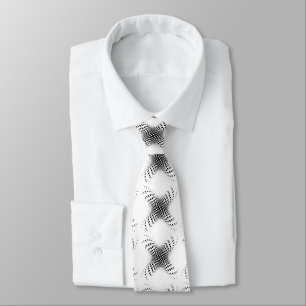 Abstract Half-tone Circle  X's Tie