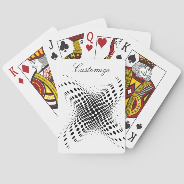 Abstract Half-tone Circles X Thunder_Cove Playing Cards (Back)