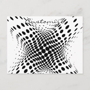 Abstract Half-tone Circles X Thunder_Cove Postcard