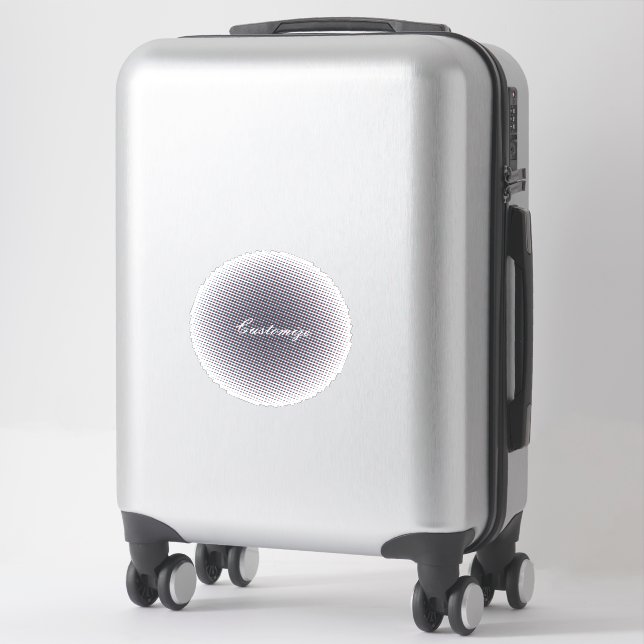 Abstract Half-tone Pulsating Circle Thunder_Cove (Suitcase)